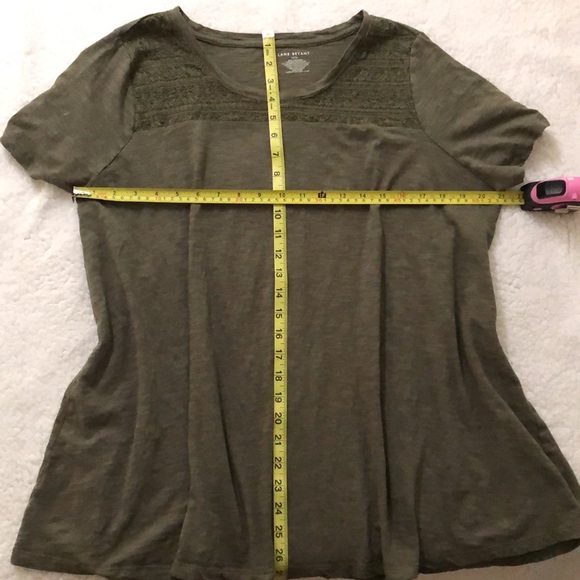 Lane Bryant Olive tee 14/16 - Picture 3 of 6